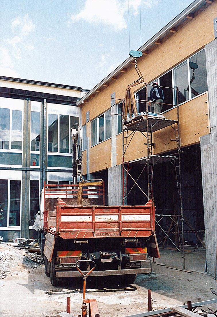 Poliplesso scolastico a Melegnano - Il cantiere