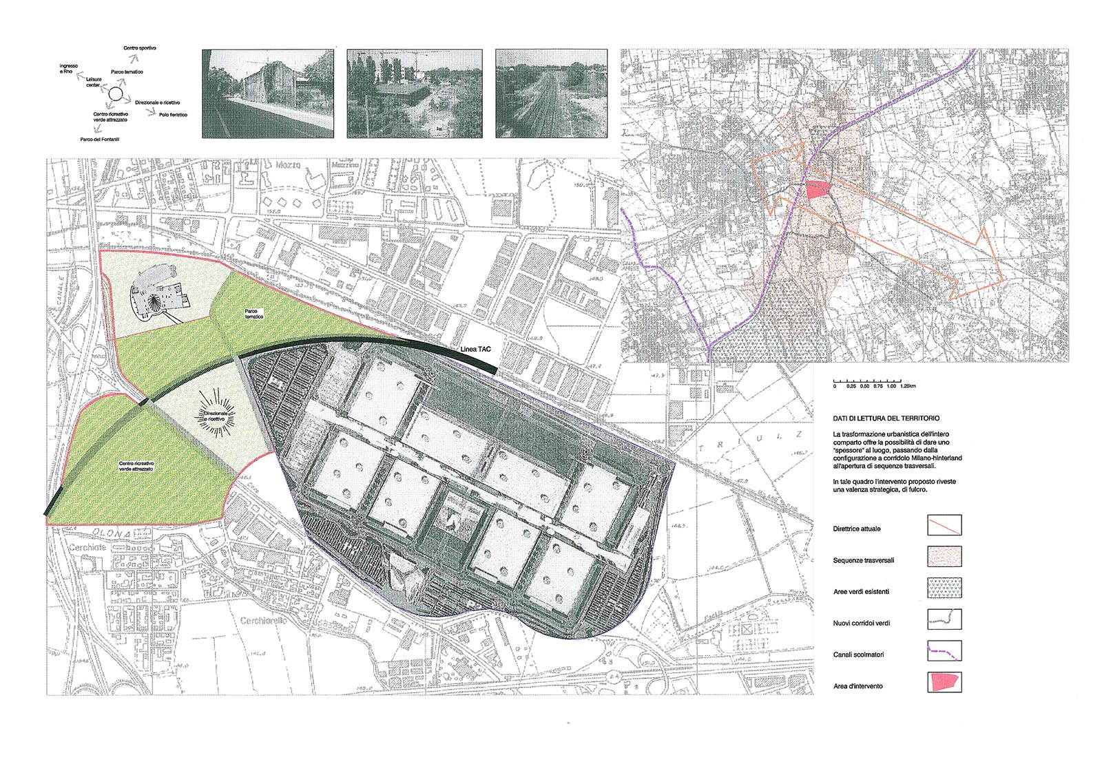 Leisure center in Rho - Area, accessibility, masterplan