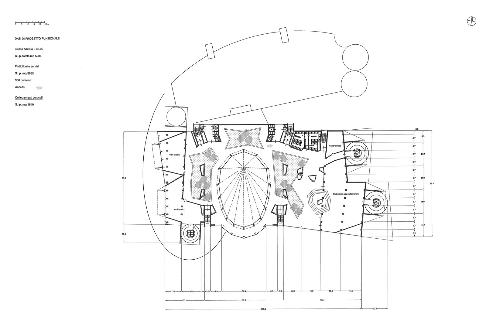 Leisure center in Rho - Roof floor plan