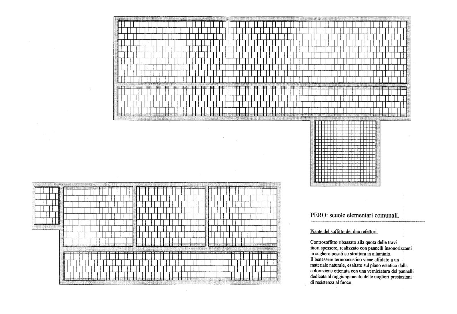 School refectory in Pero - Plan