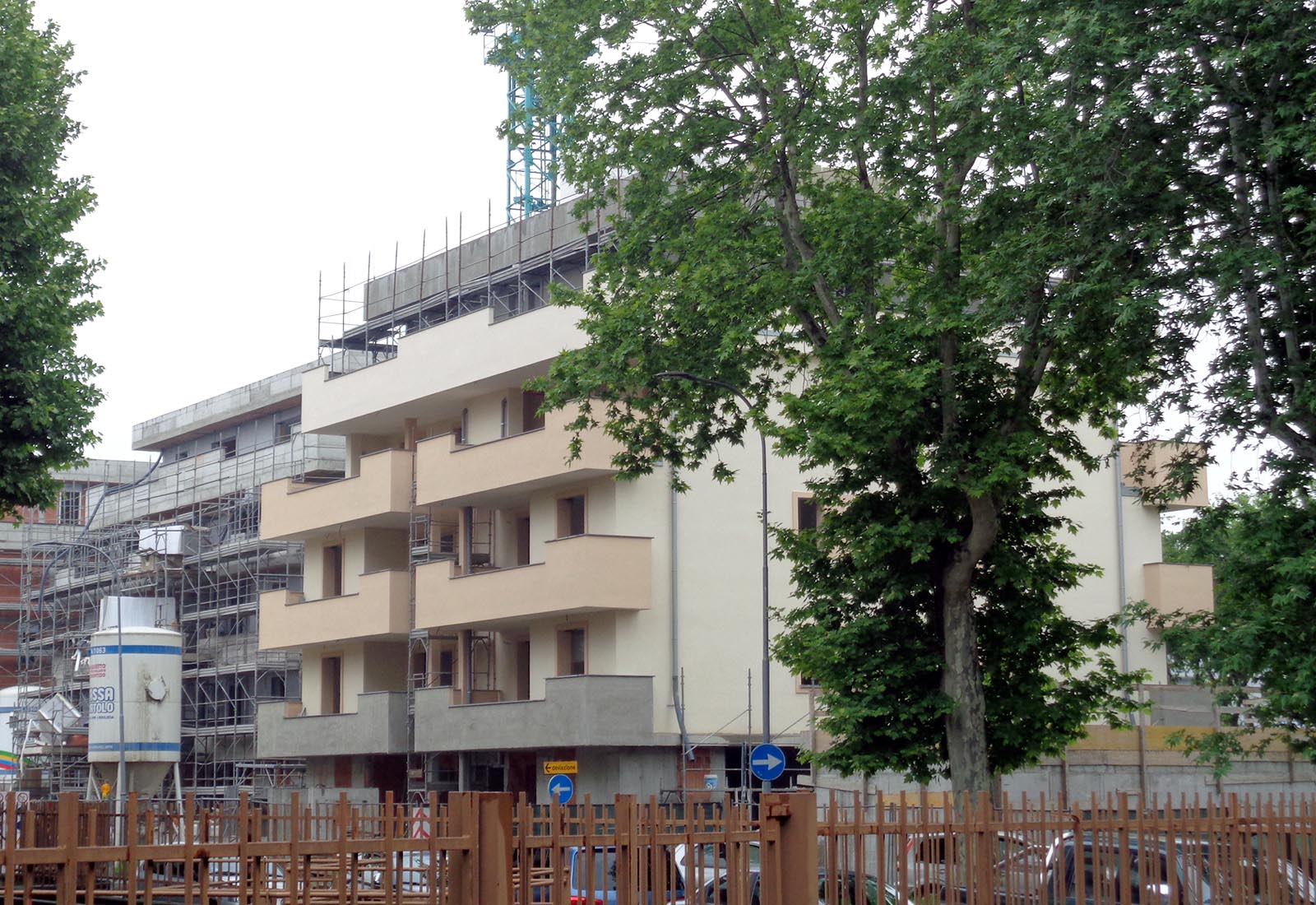 Residential buildings in Biringhello street in Rho - View