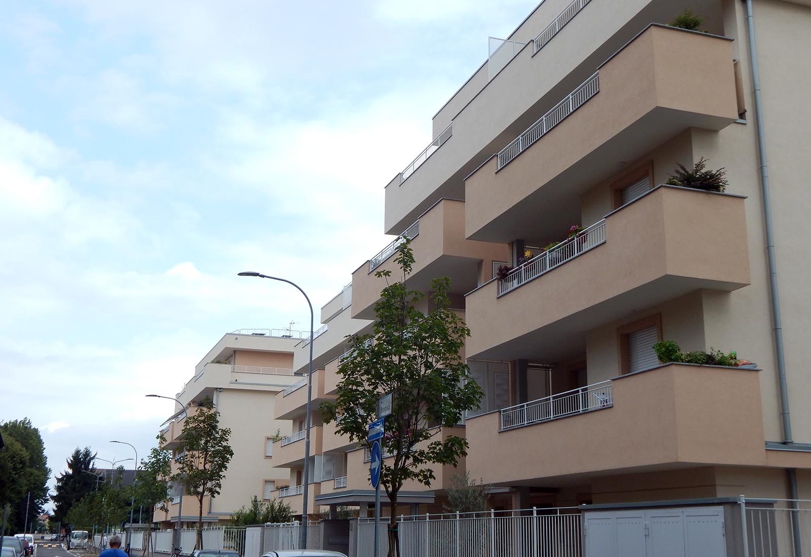 Residential buildings in Biringhello street in Rho - View