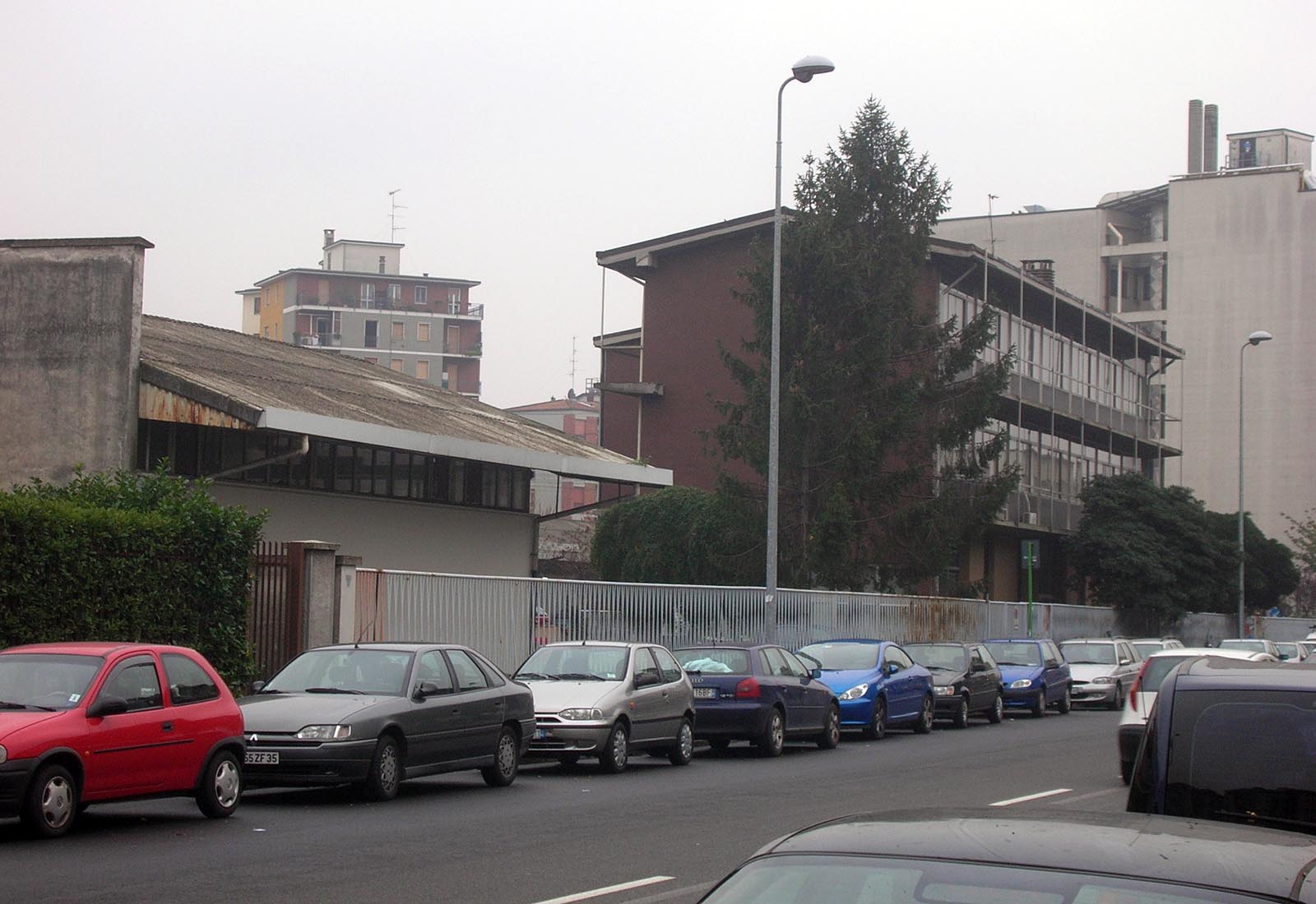 Public office building in Trentacoste street in Milan - View