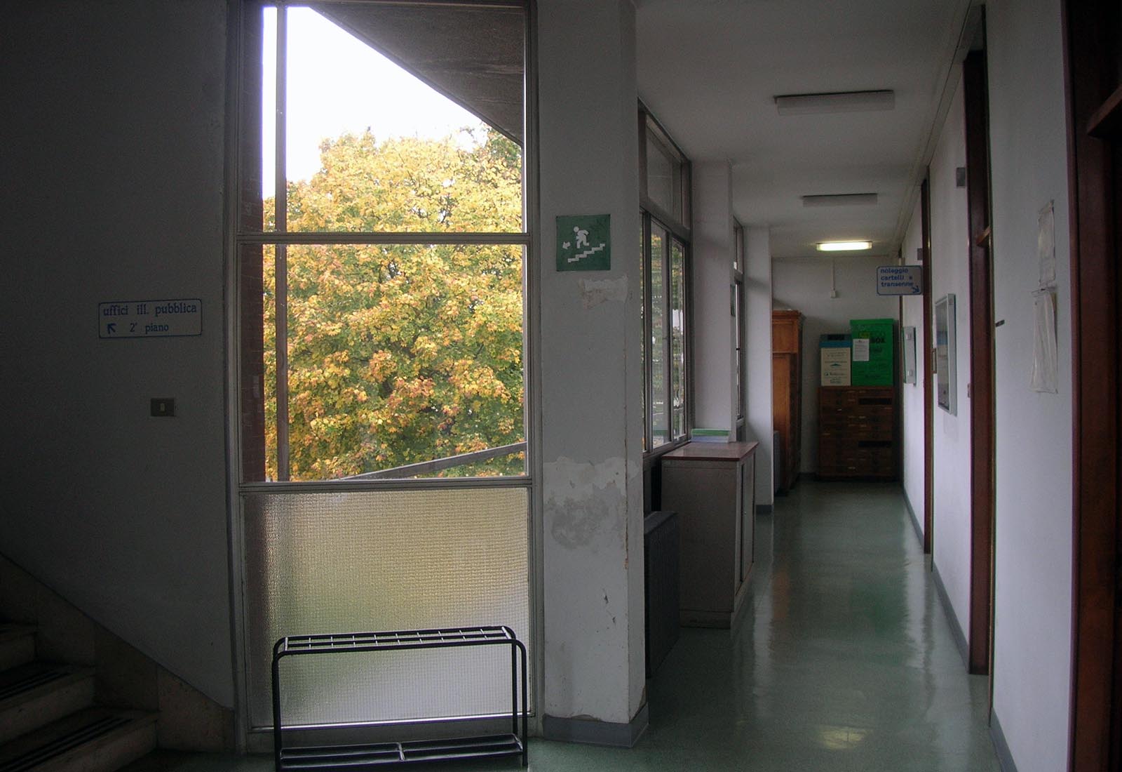 Public office building in Trentacoste street in Milan - View