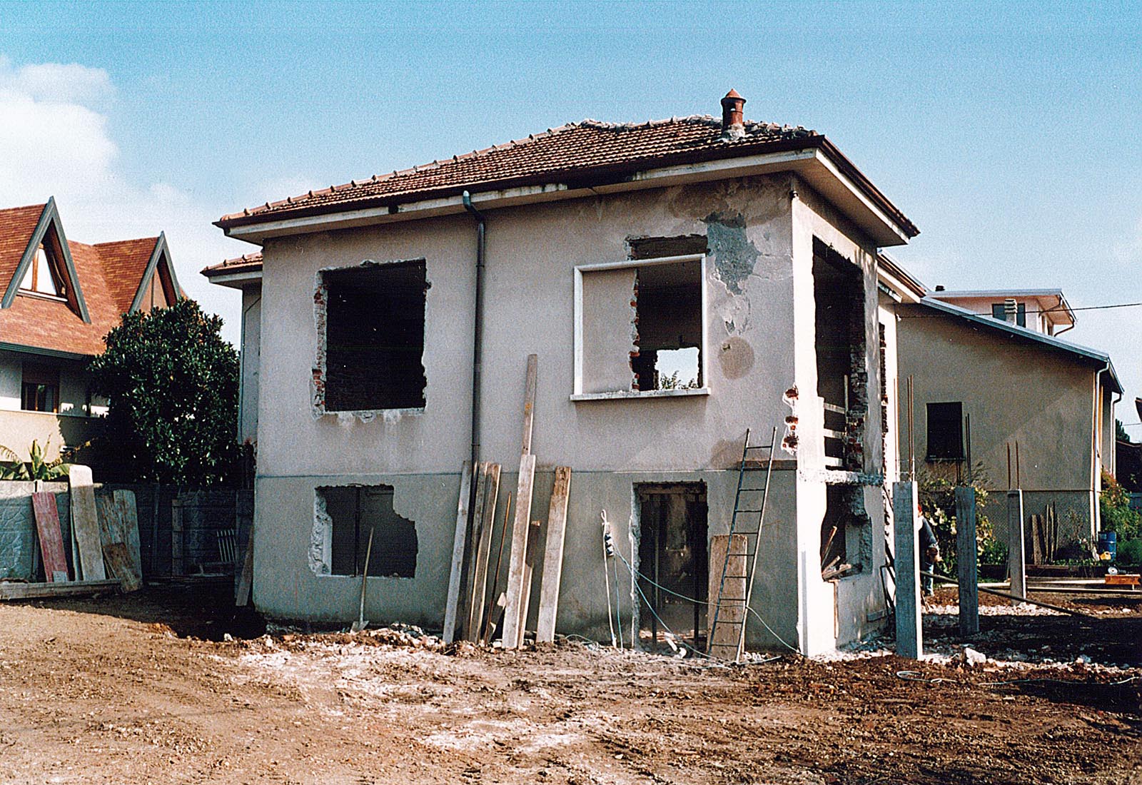 House renovation in Ferno – The building site