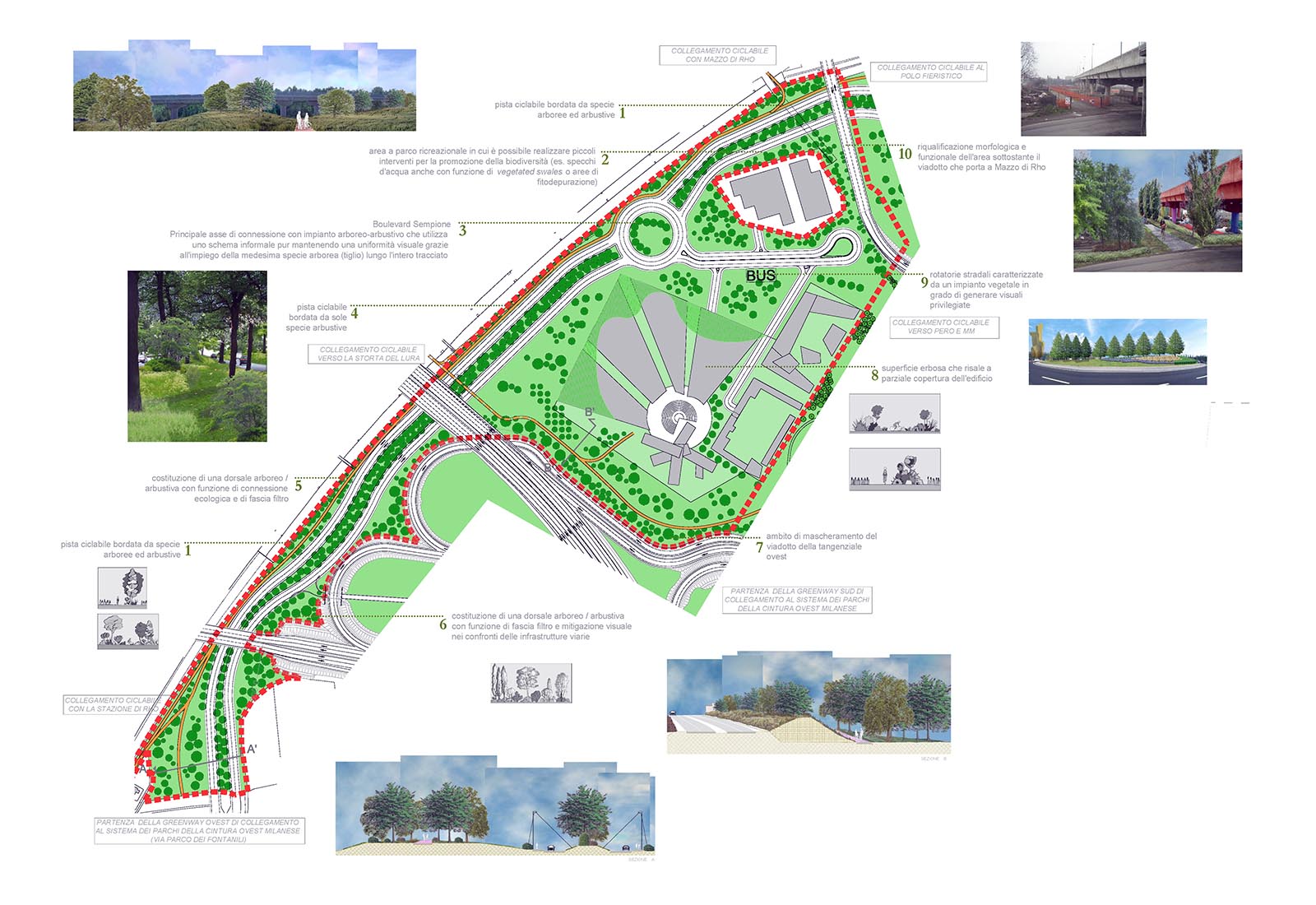 Pantanedo Time town project in Rho - The environmental project