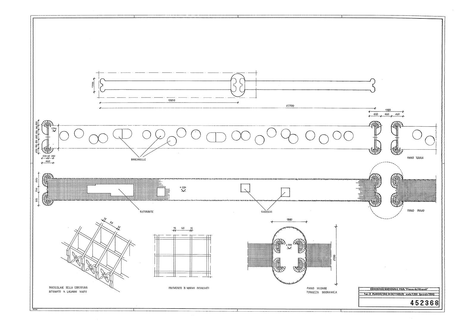 Piazza dei Miracoli concept in Pisa - Drawing No. 2 of the contest