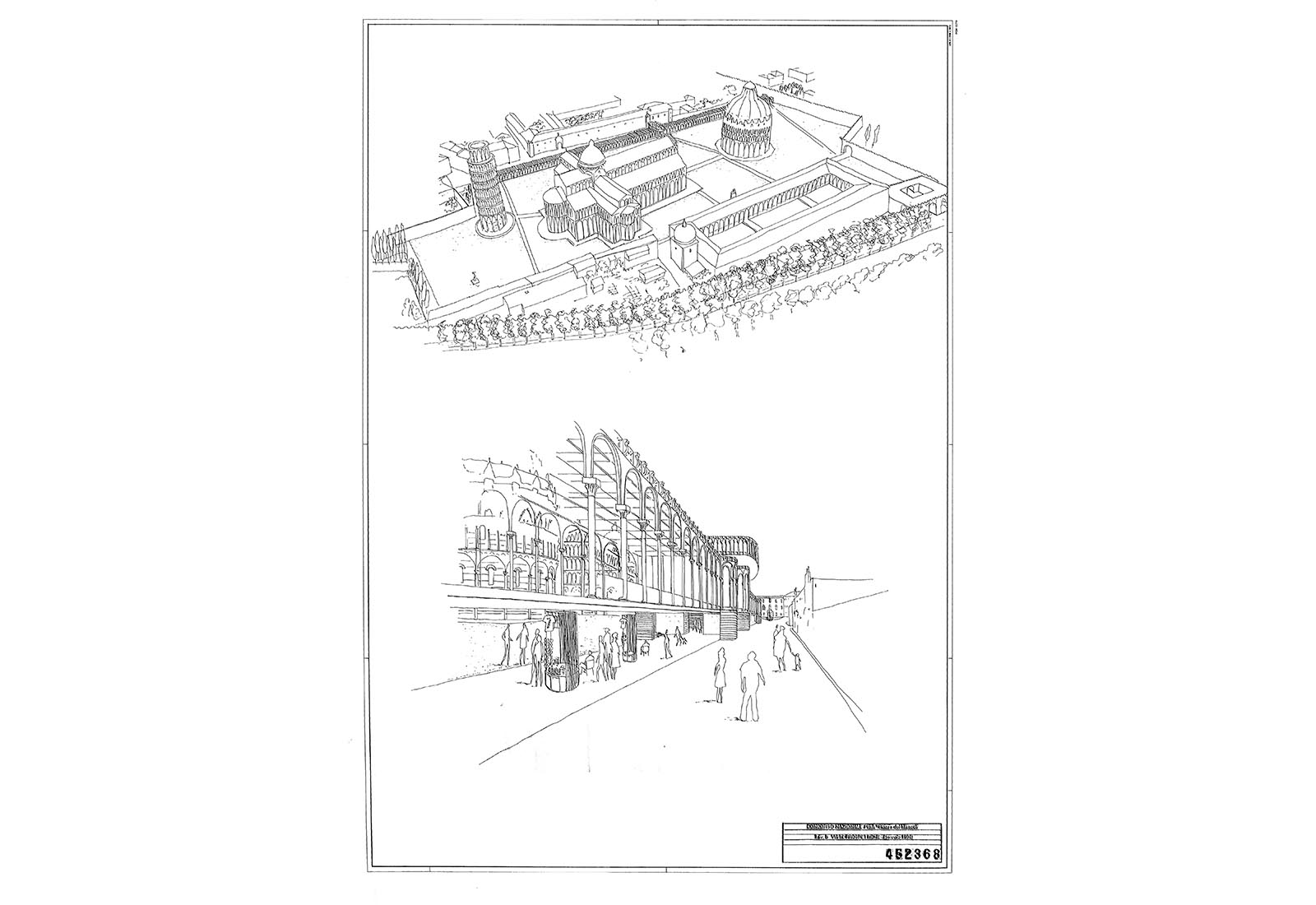 Piazza dei Miracoli concept in Pisa - Drawing No. 5 of the contest