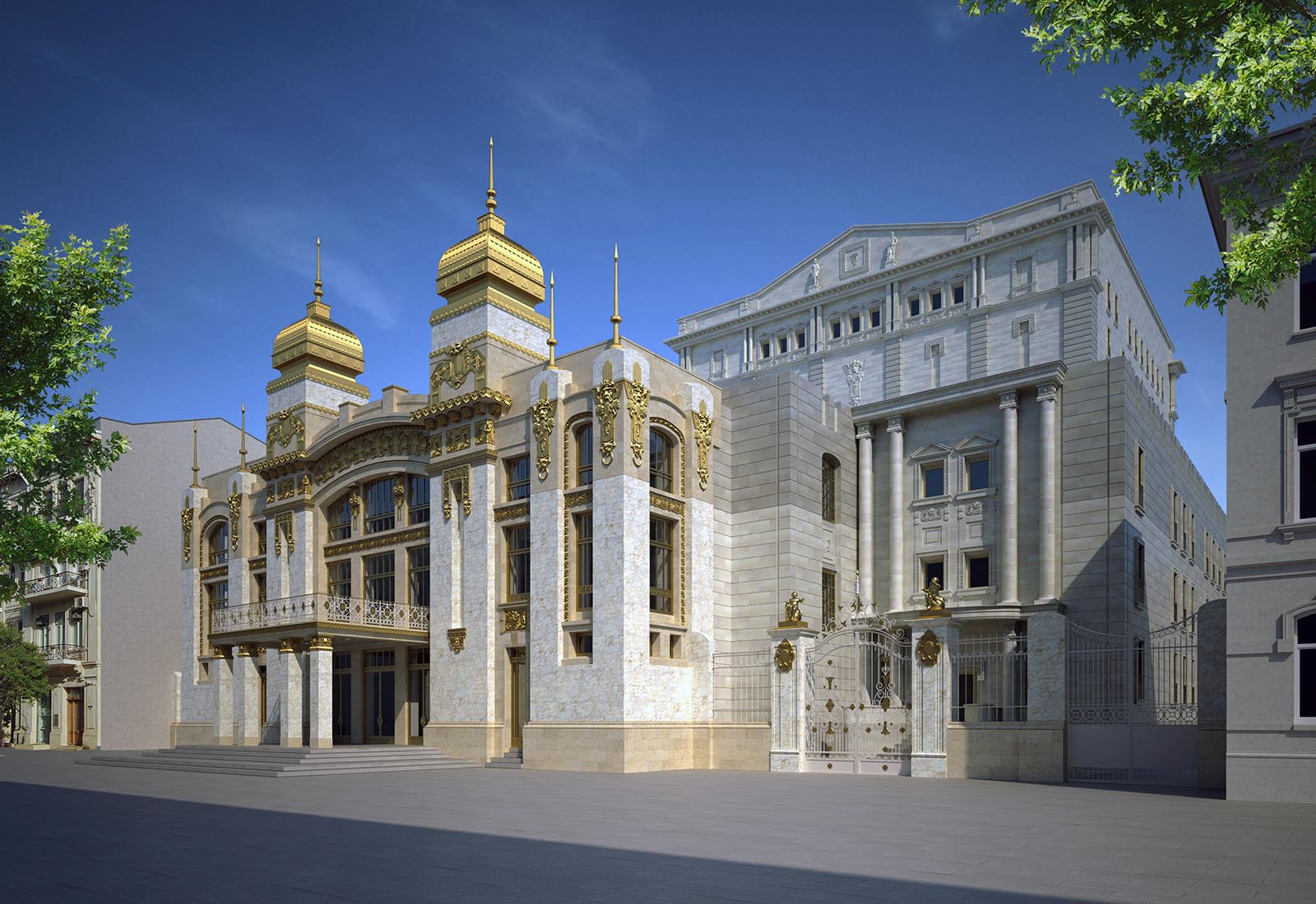 Baku Opera and Ballet Theatre release 2018 - View from the south