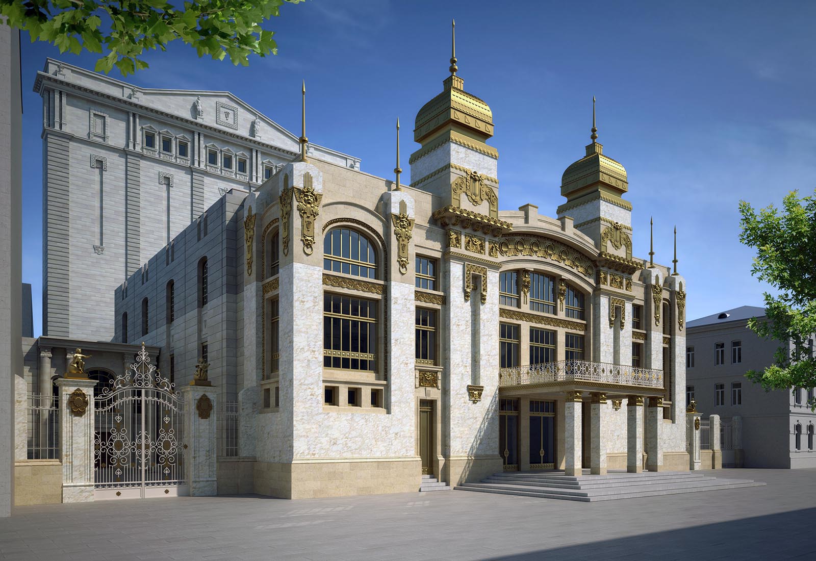 Baku Opera and Ballet Theatre release 2018 - View from the south west