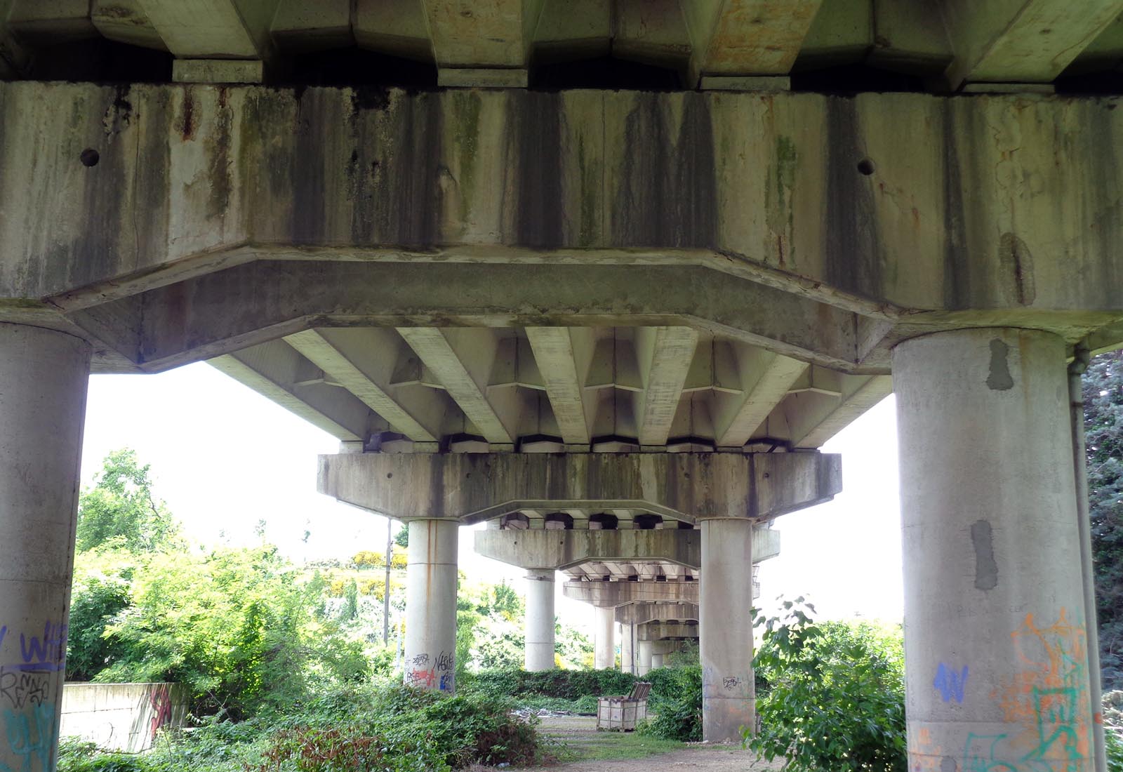 Railroad overpass renovation in Rho - View