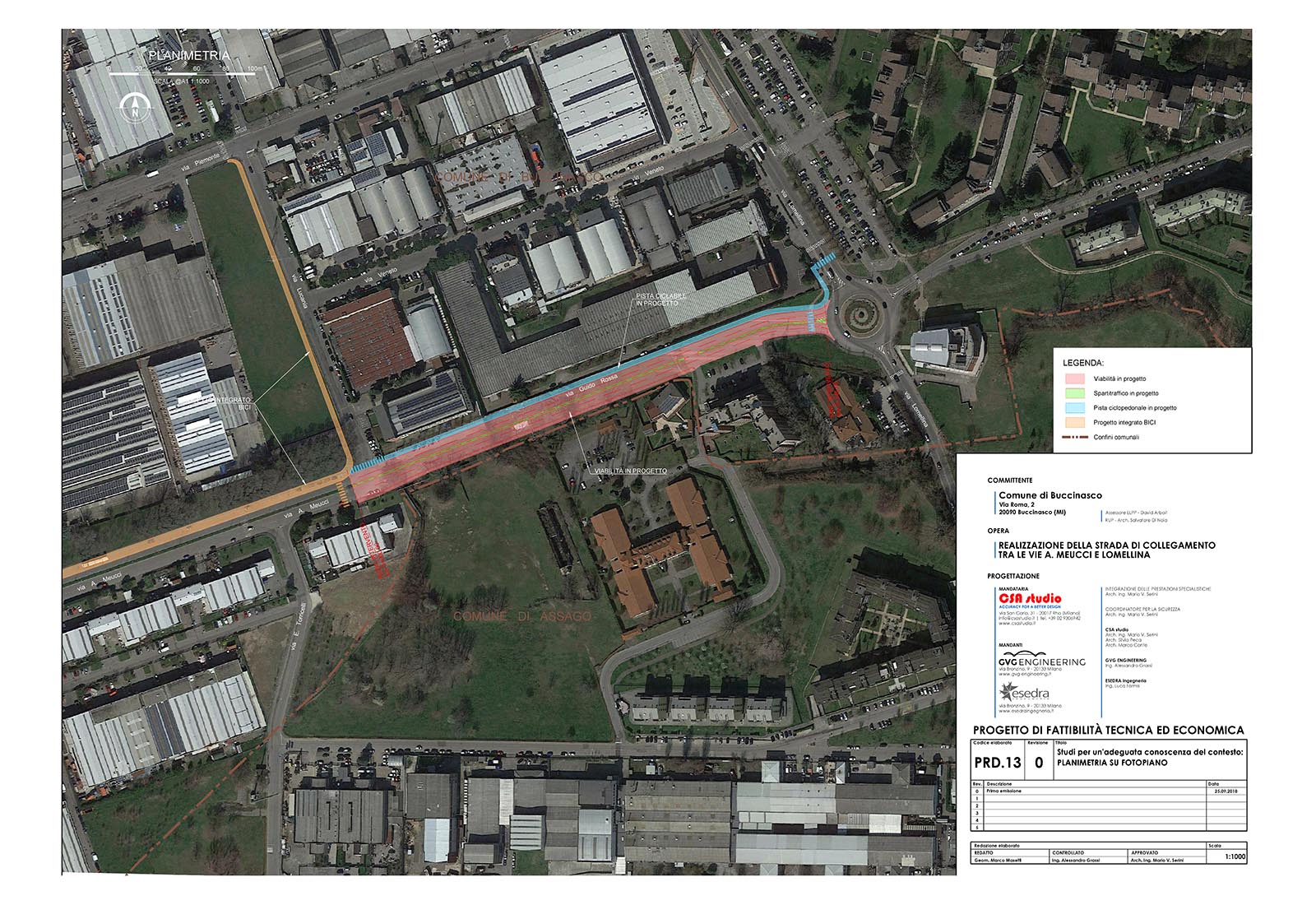 New road in Buccinasco - Masterplan