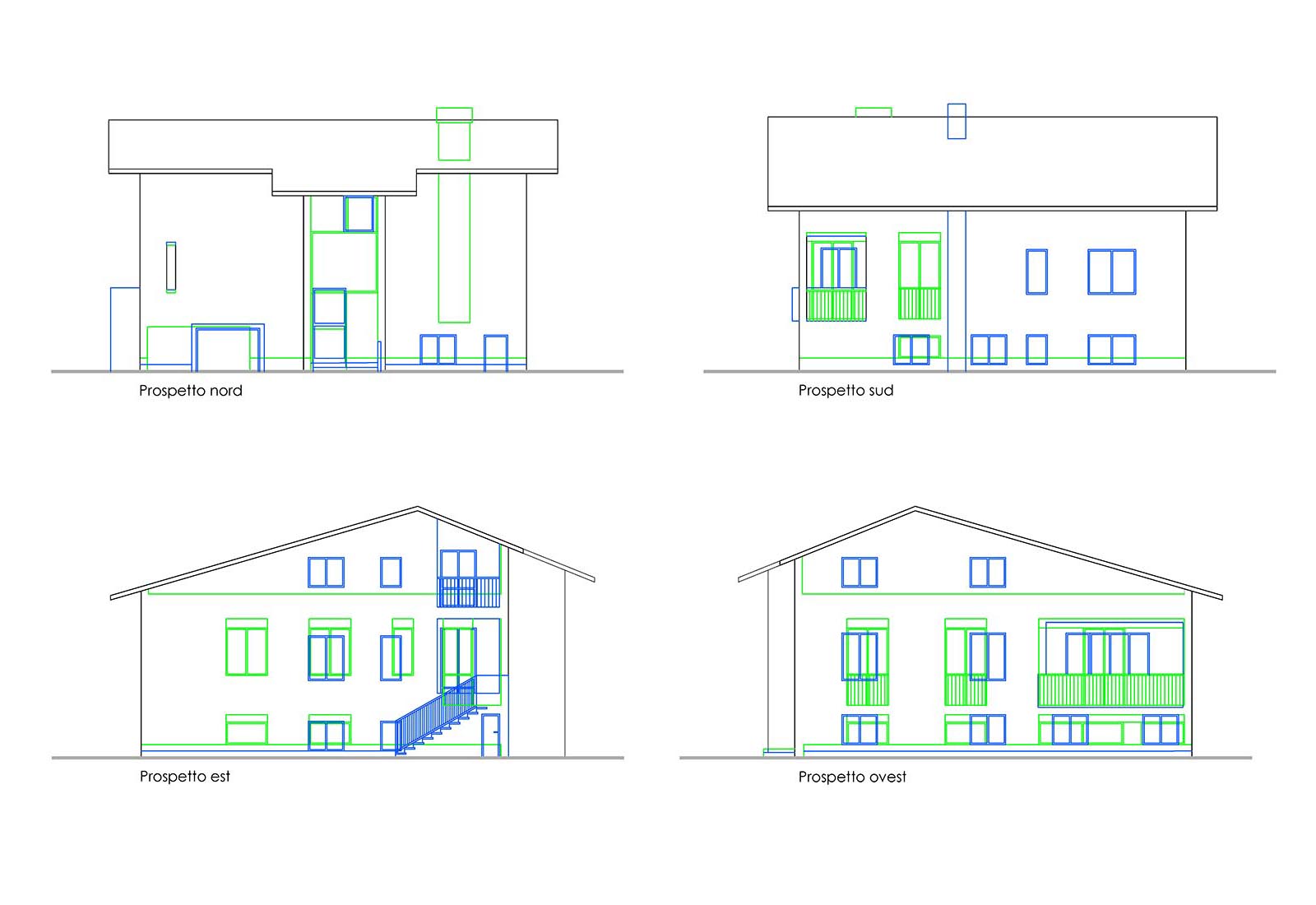 Conformity assessment for a house in Cerchiate Pero - Comparison