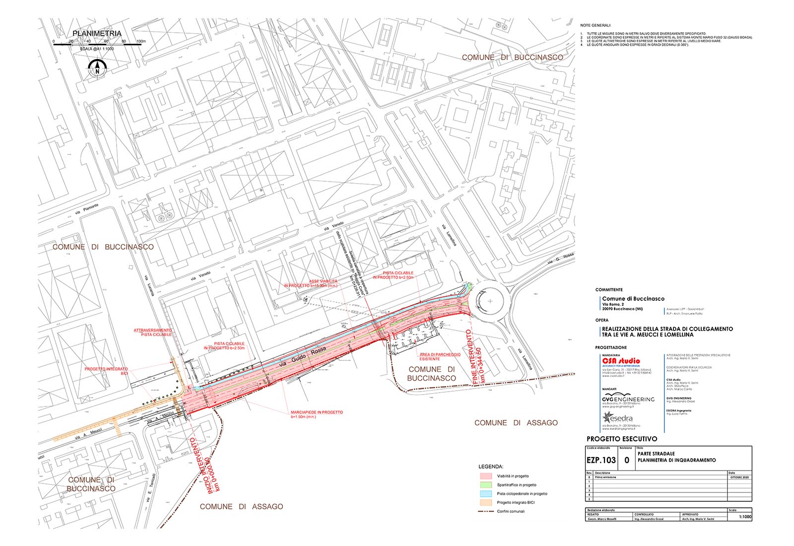 New road in Buccinasco - Masterplan