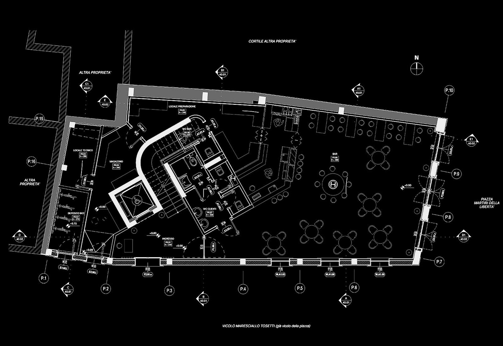 Hotel Touring in Edolo - Ground floor plan