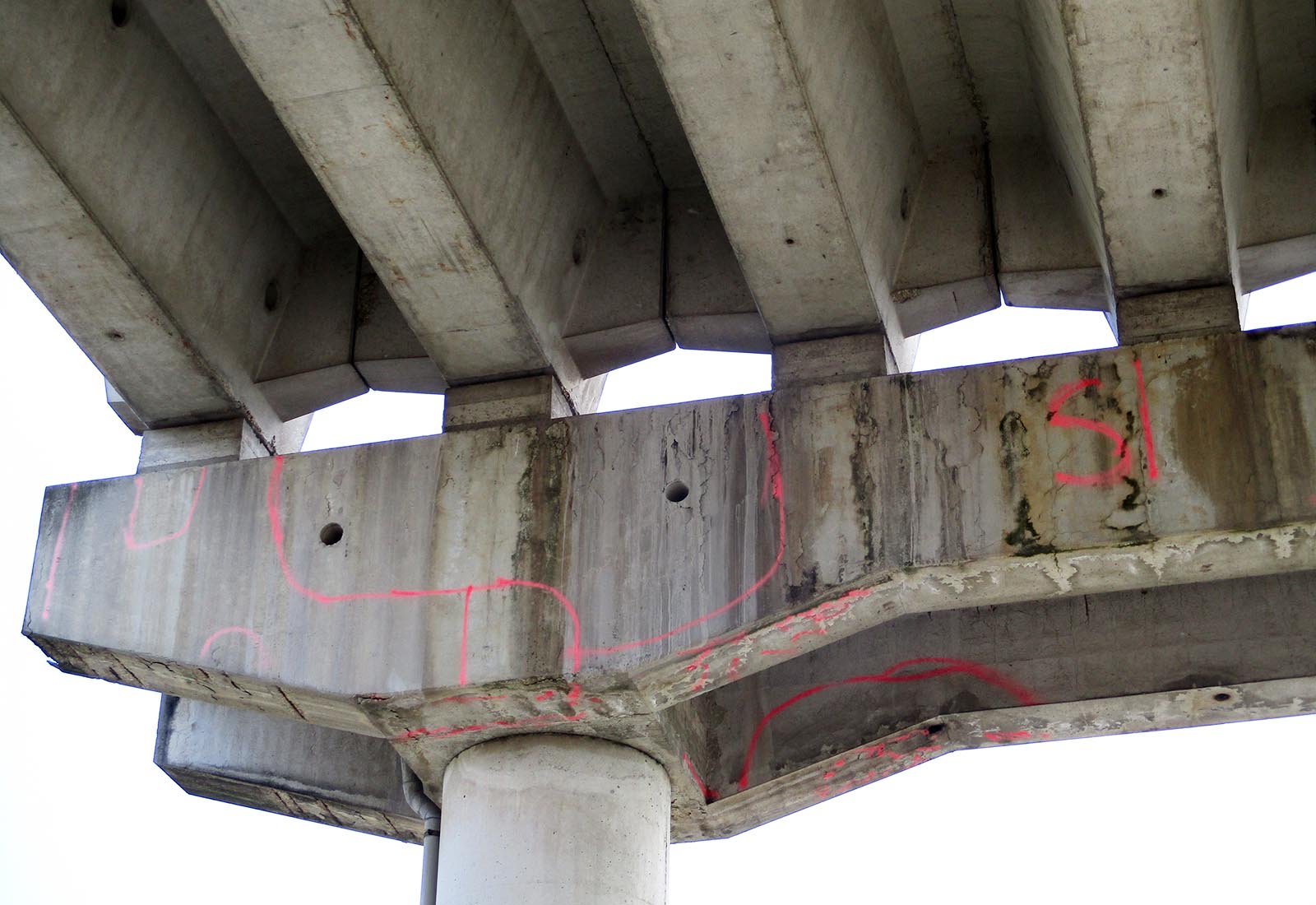 Railroad overpass renovation in Rho - The construction site