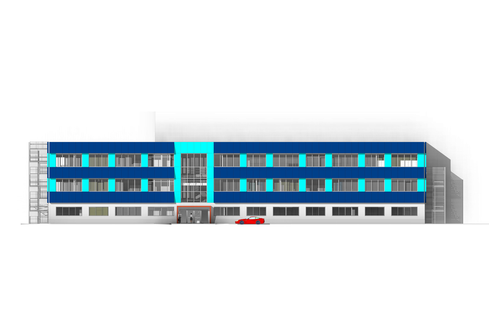 Laboratories & Offices, building 48, at the JRC in Ispra - Shading study