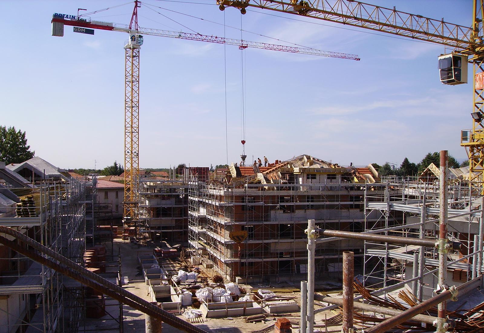 Residential ensemble in Macherio - The construction site