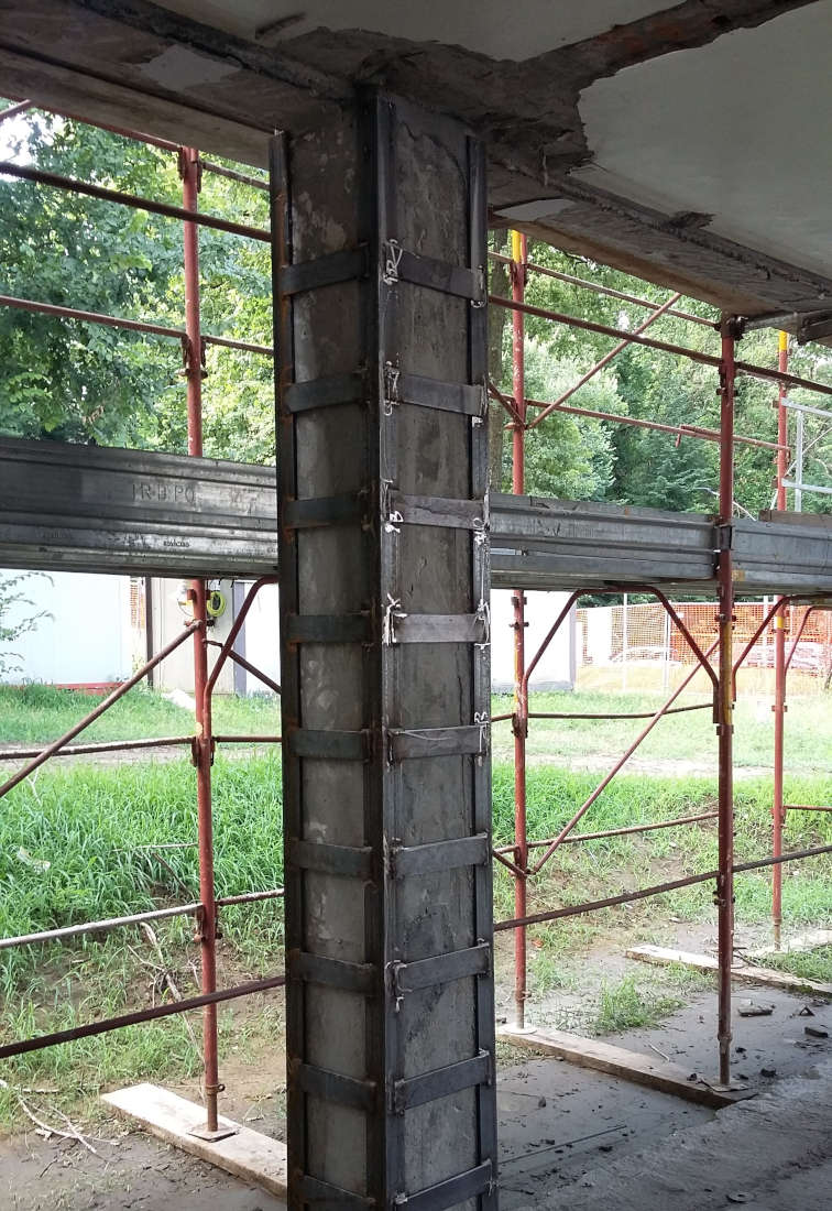 Center for Advanced Studies, building 46, at the JRC in Ispra - The construction site