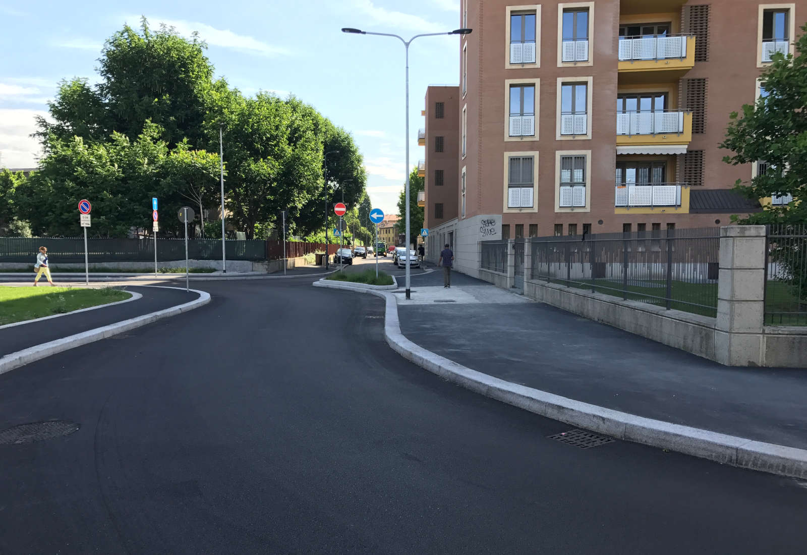 Redevelopment of Rodano-Predil street in Milan - The construction site