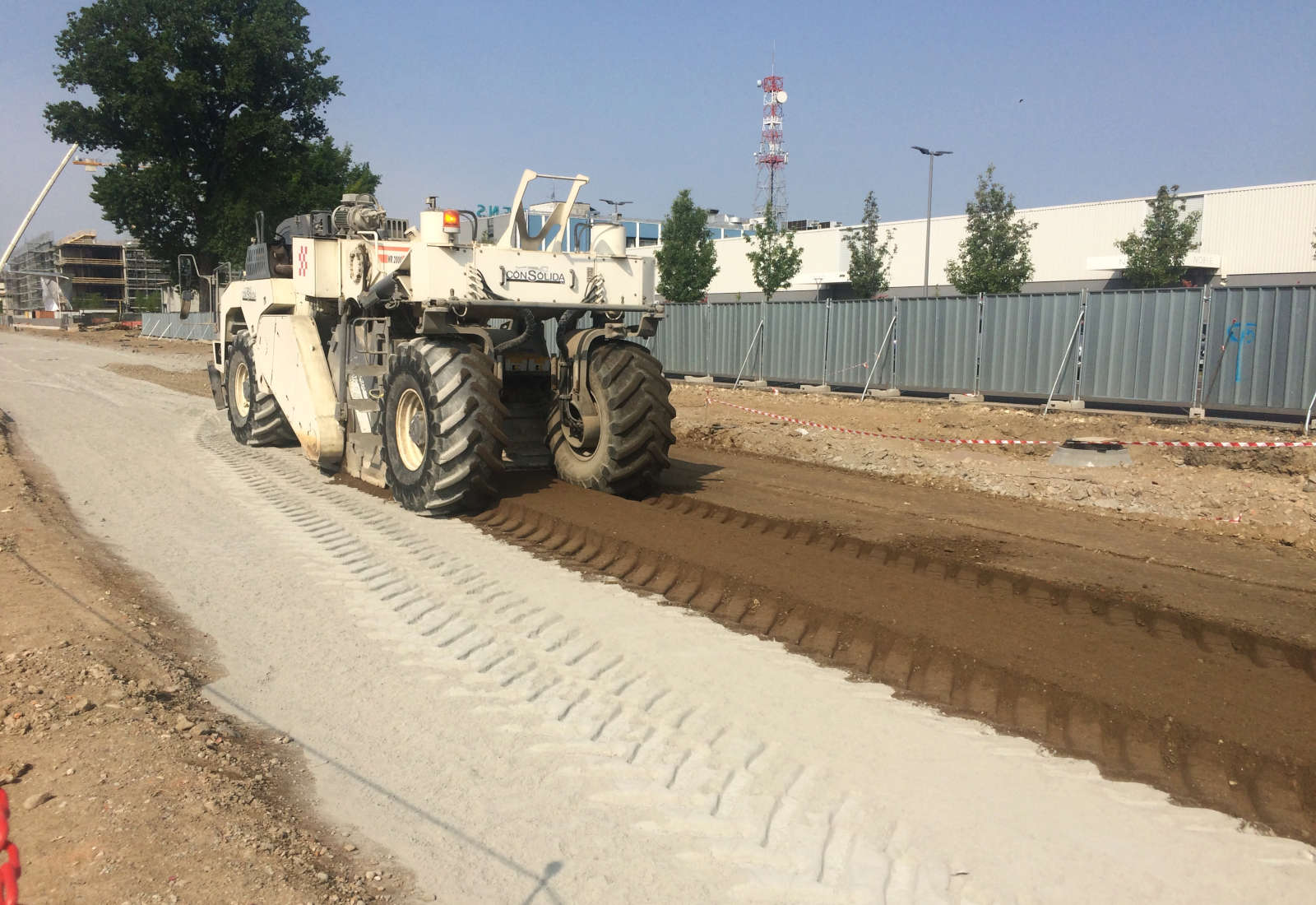 Urbanizzazioni del centro direzionale Siemens a Milano - Il cantiere