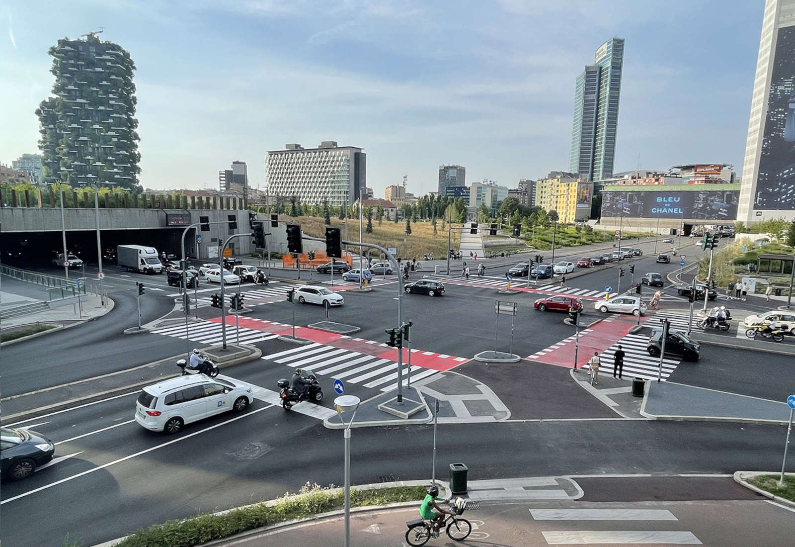 Redevelopment od M. Gioia street in Milan - View of the Gioia Liberazione intersection