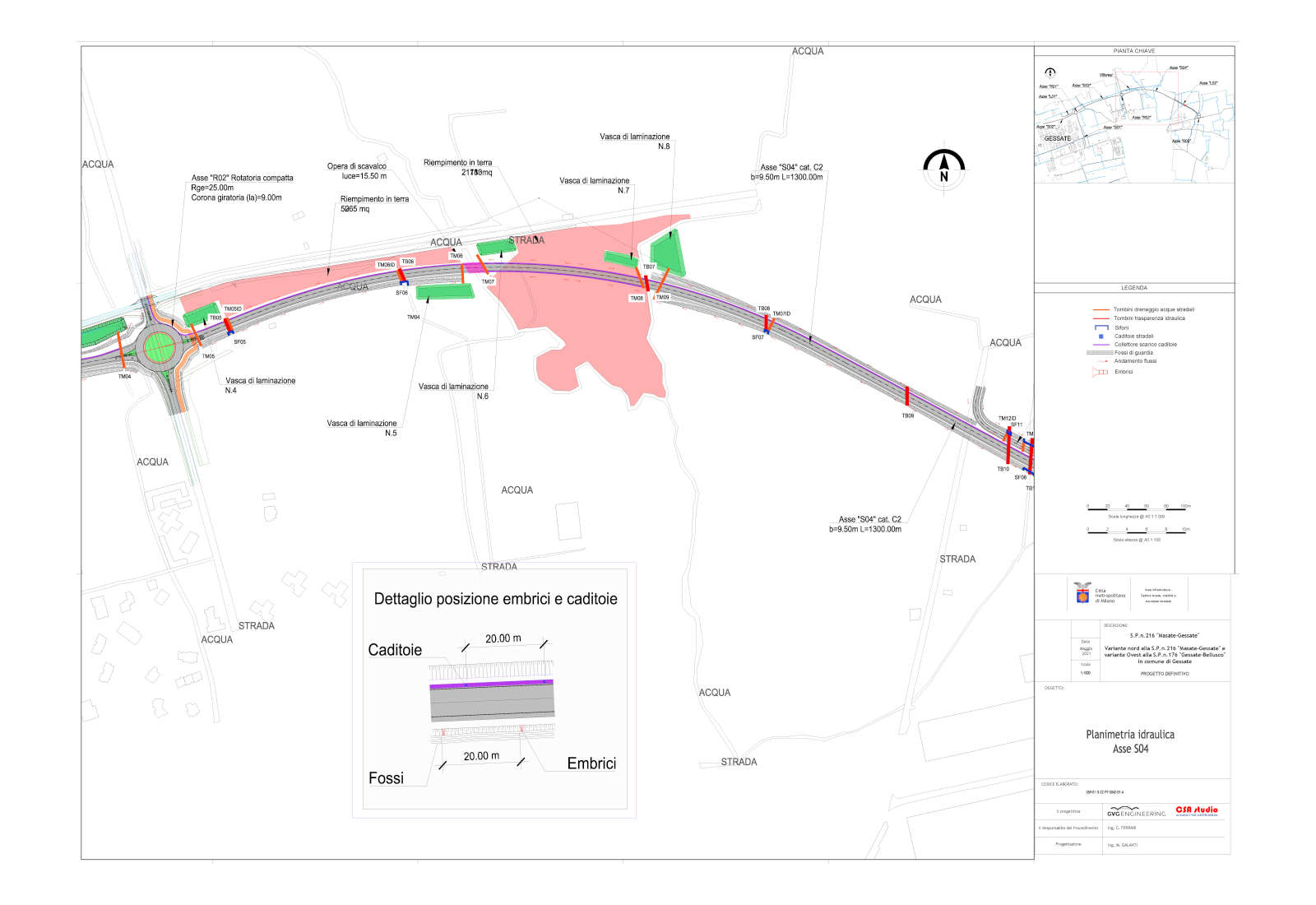 Strada provinciale variante SP216 e SP176 a Gessate - Progetto quadrante 3