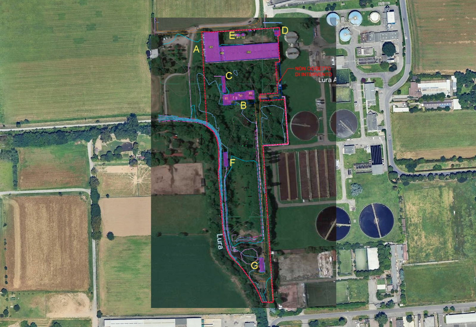 Landscaping of the Panigadi farmhouse in Lainate - Identification of works subject to intervention