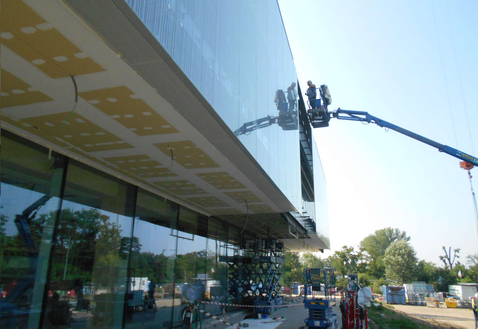 Innovation Building of Humanitas University in Pieve Emanuele - The construction site