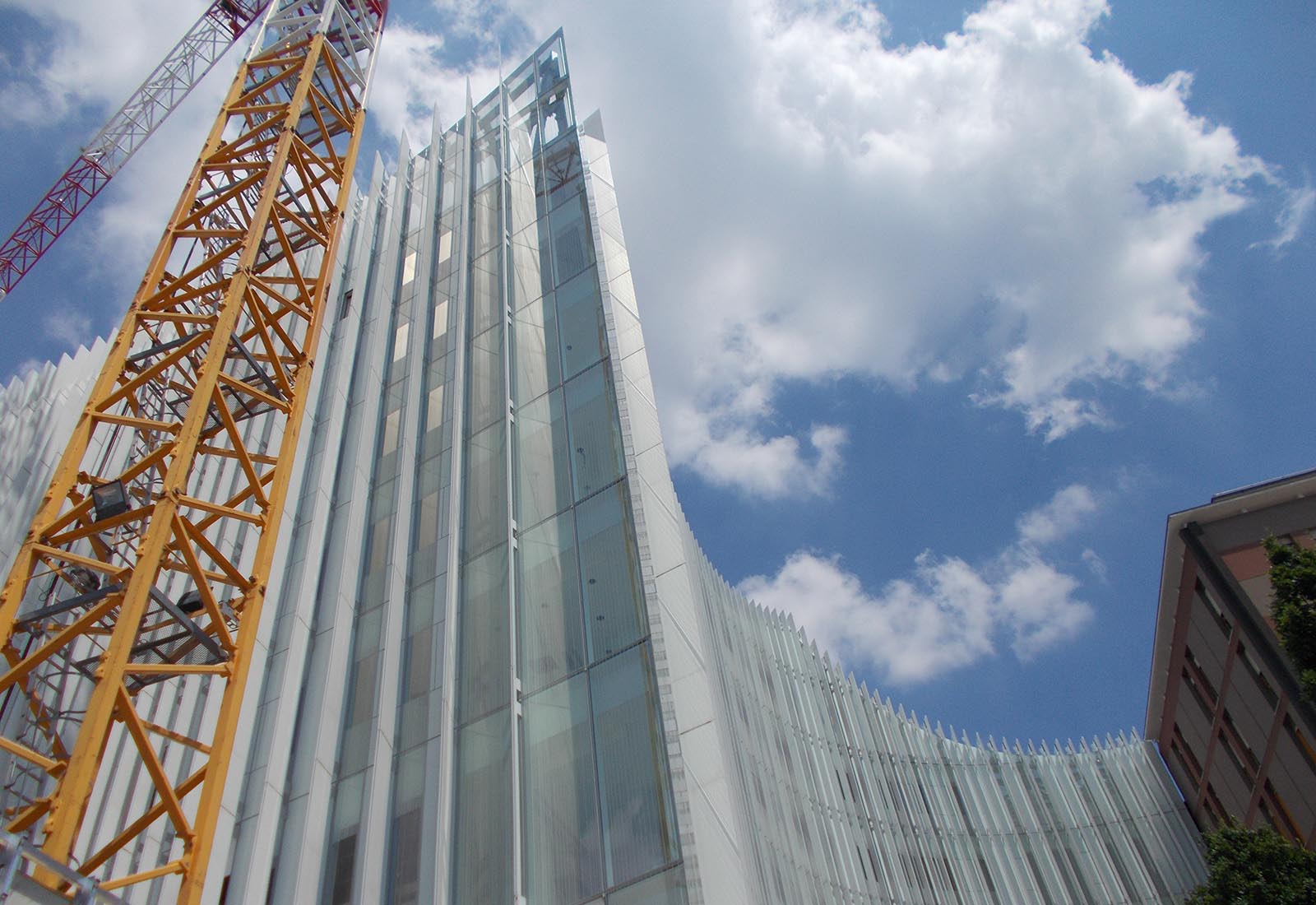 Hospital building in Ospedale San Raffaele in Milan - View