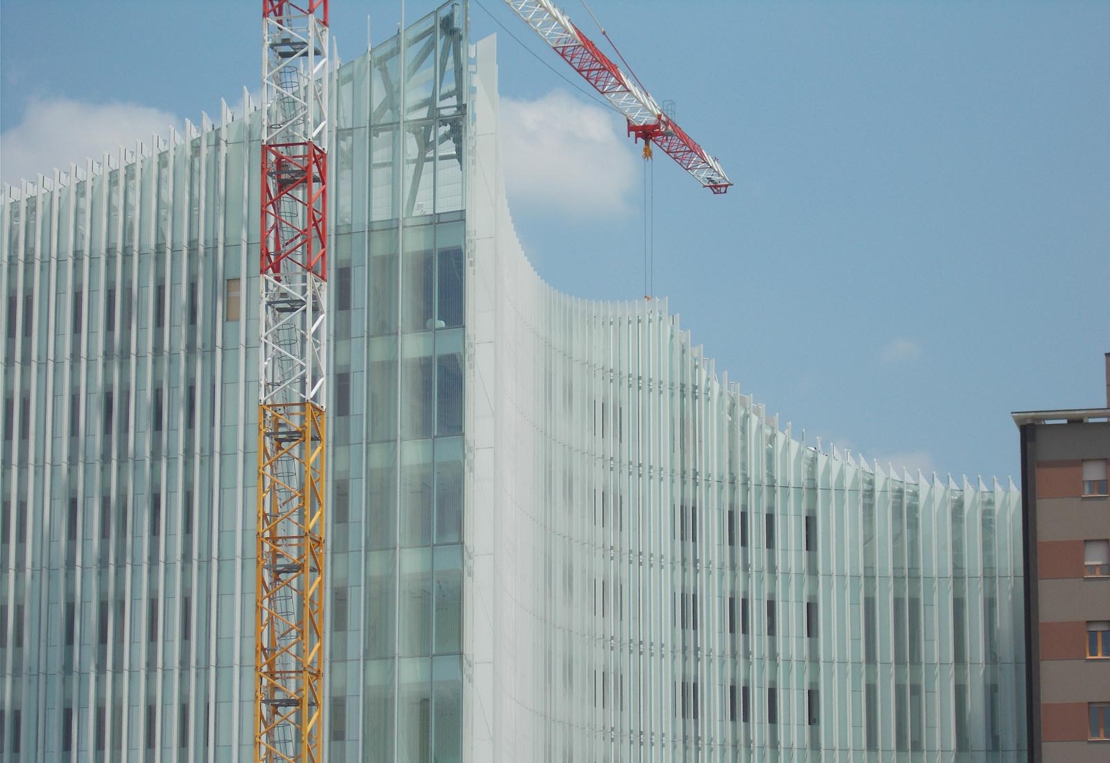 Hospital building in Ospedale San Raffaele in Milan - View