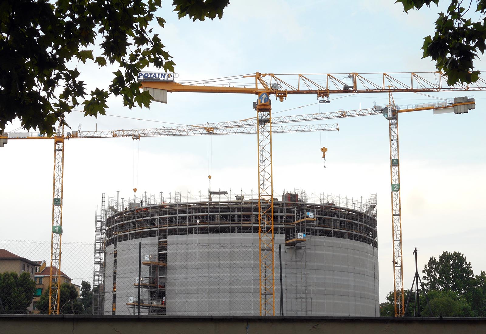 Bocconi University campus in Castiglioni street in Milan - The building site