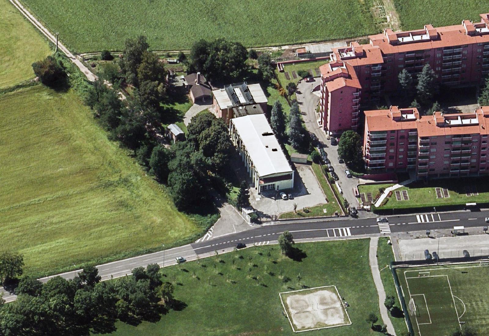 Housing community extension and renovation in Gorlini street in Milan - Aerial view