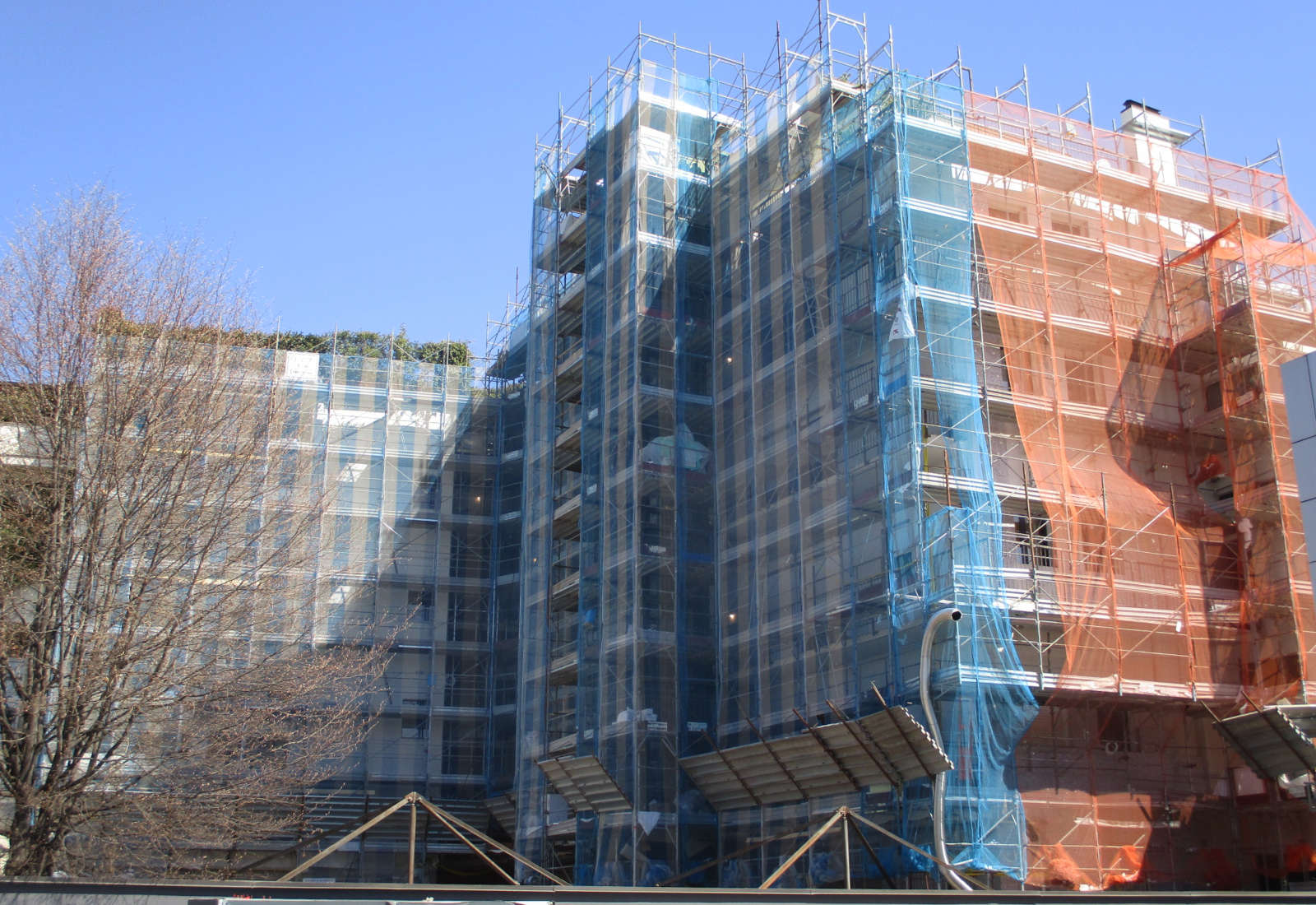 Condominio via Andrea Ponti, 20 a Milano - Il cantiere