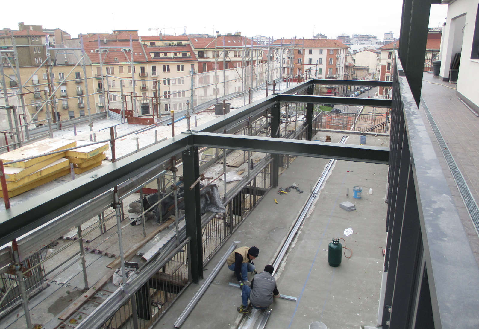 Condominio via Andrea Ponti, 20 a Milano - Il cantiere