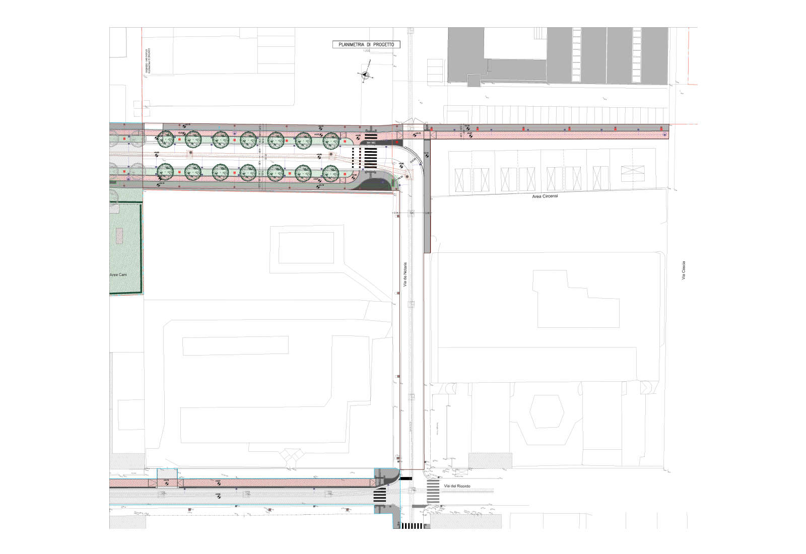 Redevelopment of De Notaris street in Milan - Project plan