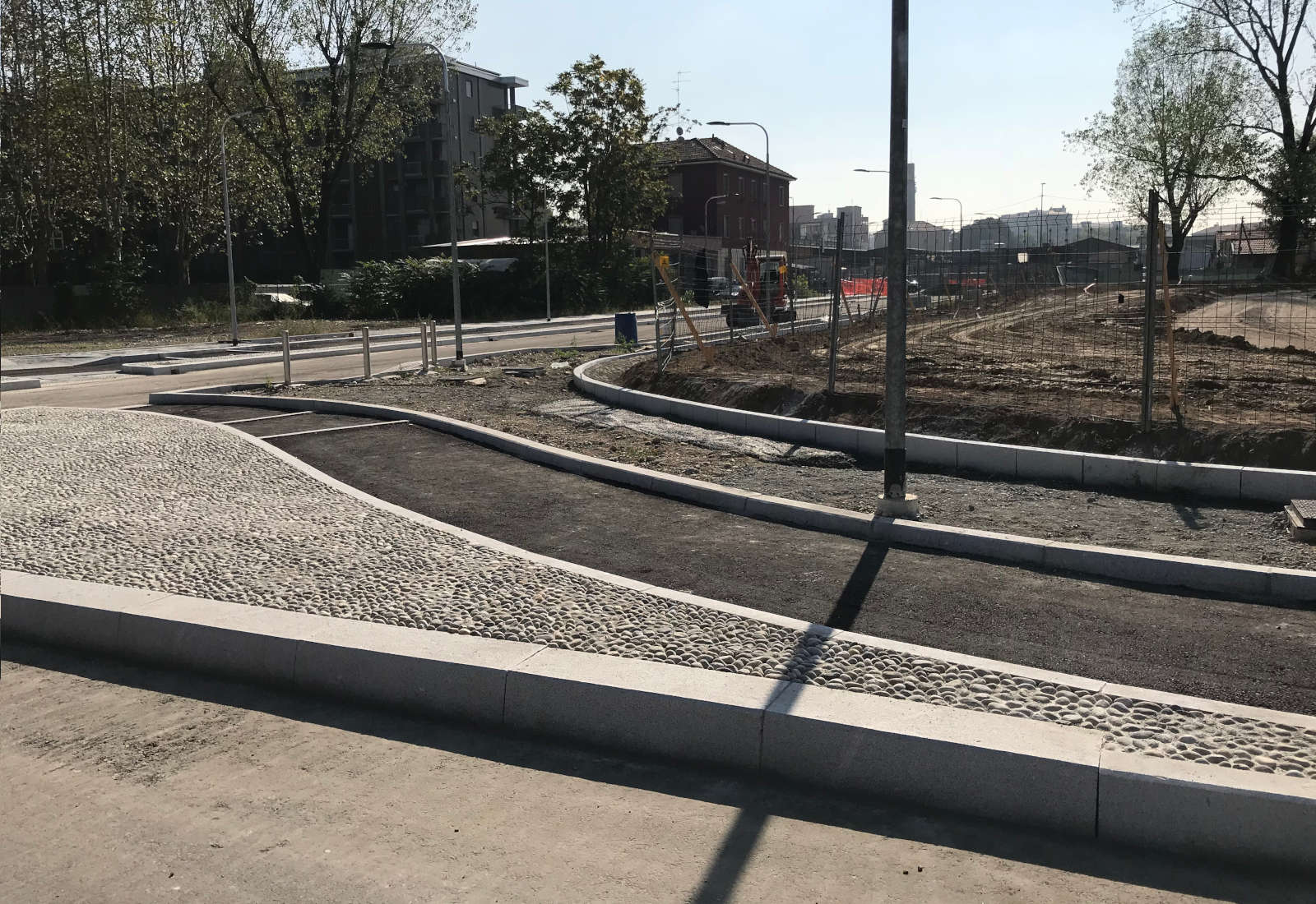 Urbanization works of the Siemens Headquarter in Milan - The construction site