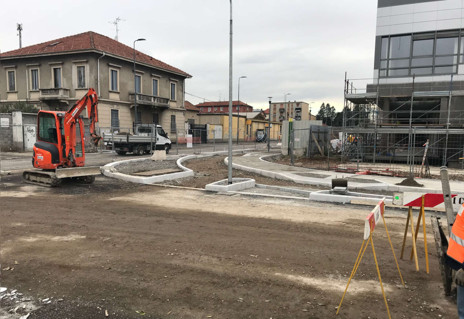 Urbanization works of the Siemens Headquarter in Milan - The construction site