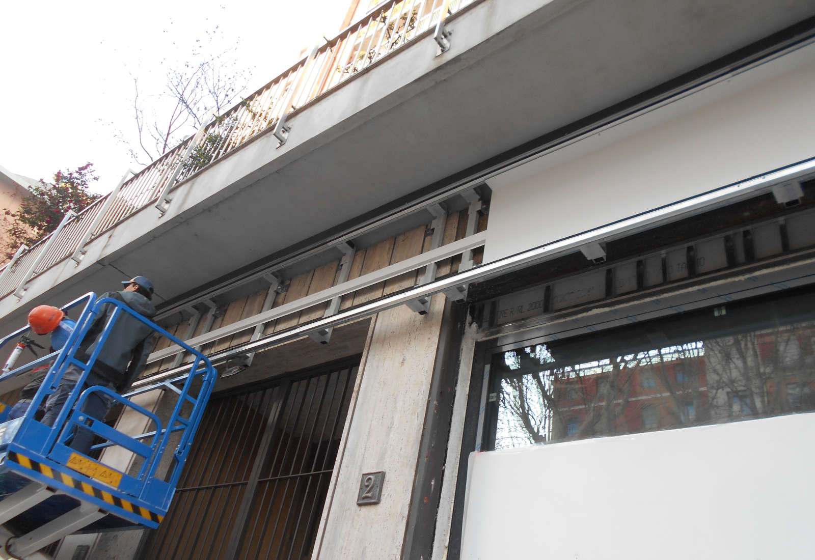 Esselunga shopping center in Monte Rosa street in Milan - The construction site