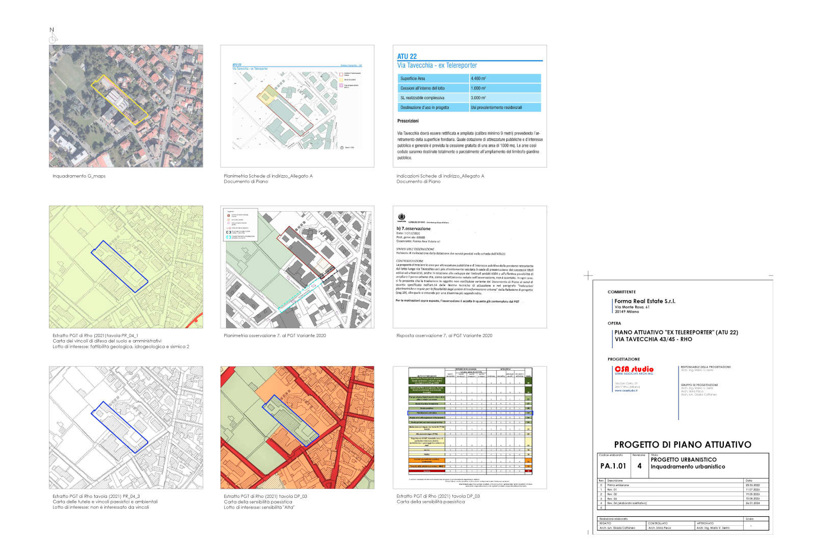 Urbanization works in Tavecchia street in Rho - Urban planning