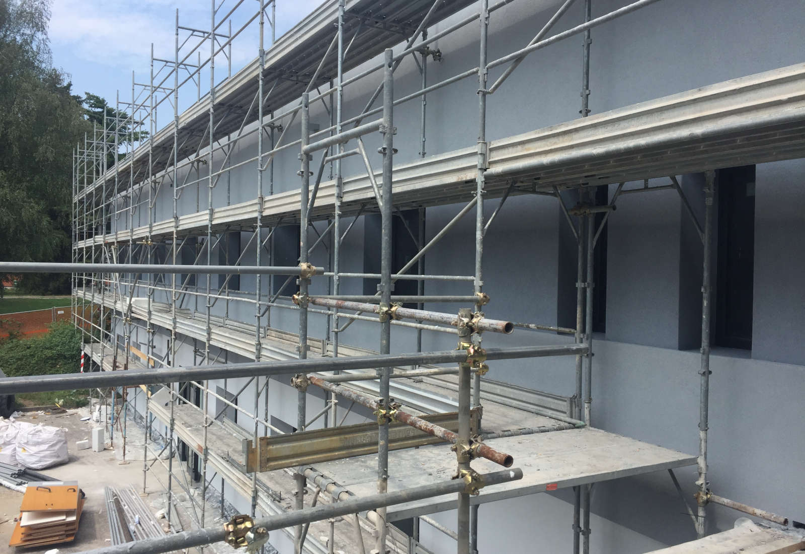 Laboratories & Offices, building 58, at the JRC in Ispra - The construction site