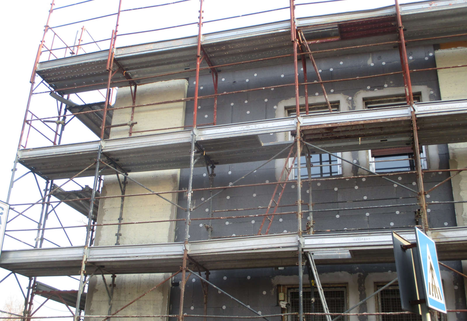 Police station in Parabiago - The construction site