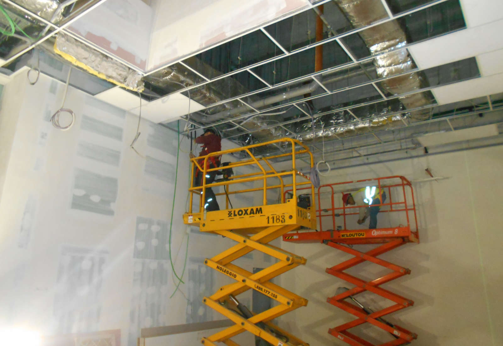 New bar in the Esselunga shopping center in Rubattinostreet, Milan - The construction site