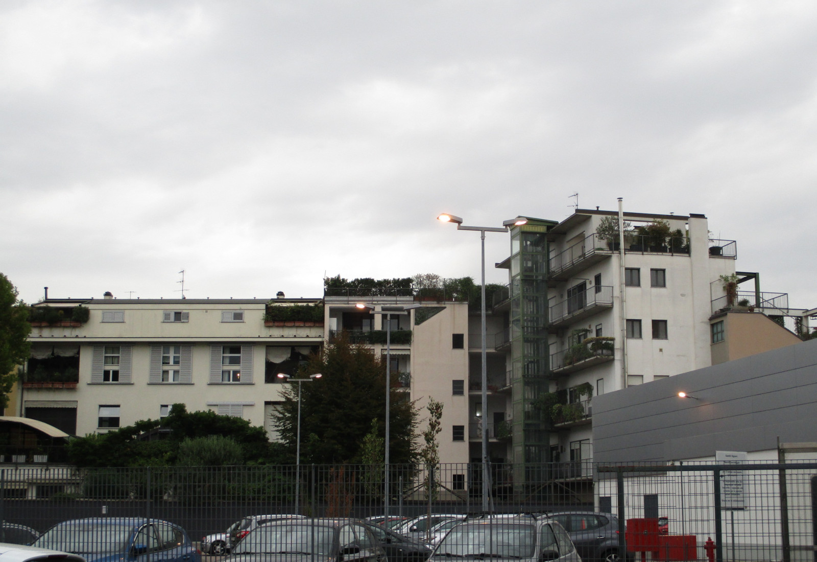 Residential ensemble, 20 A. Ponti street, Milan - View of the current situation