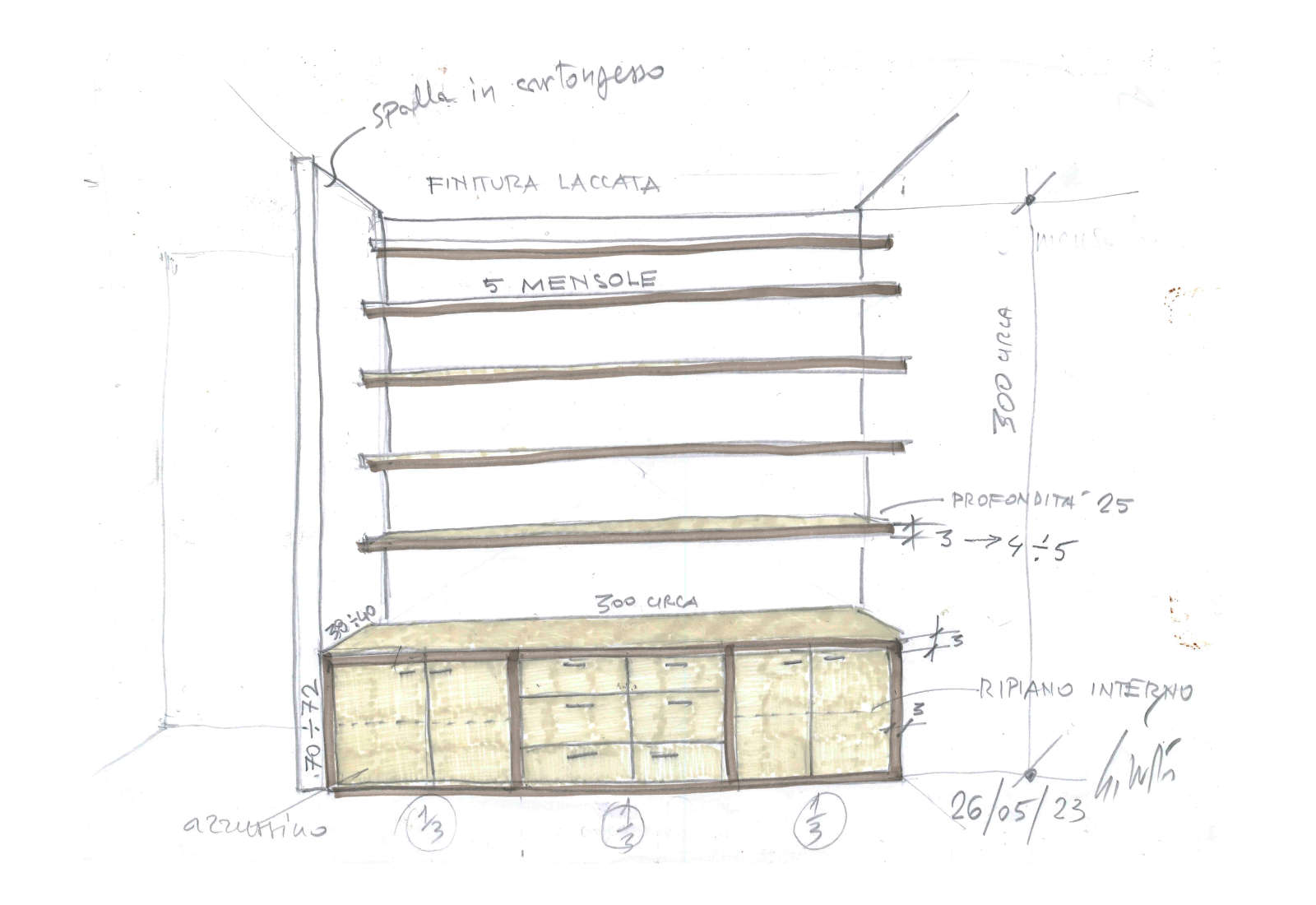 Apartment renovation in Europa boulevard - Drawing