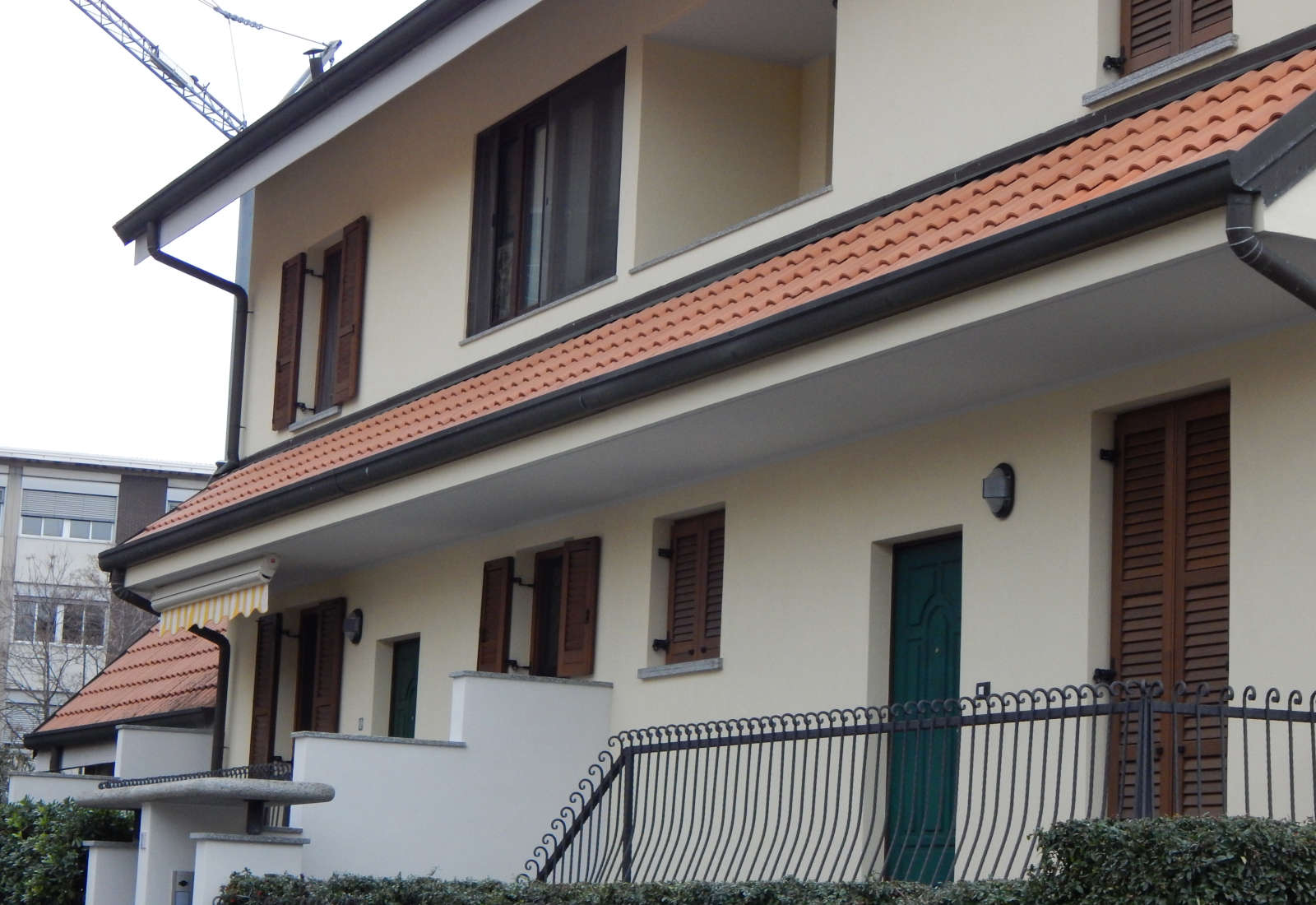 Semi-detached houses in Rho, Acquedotto street - View