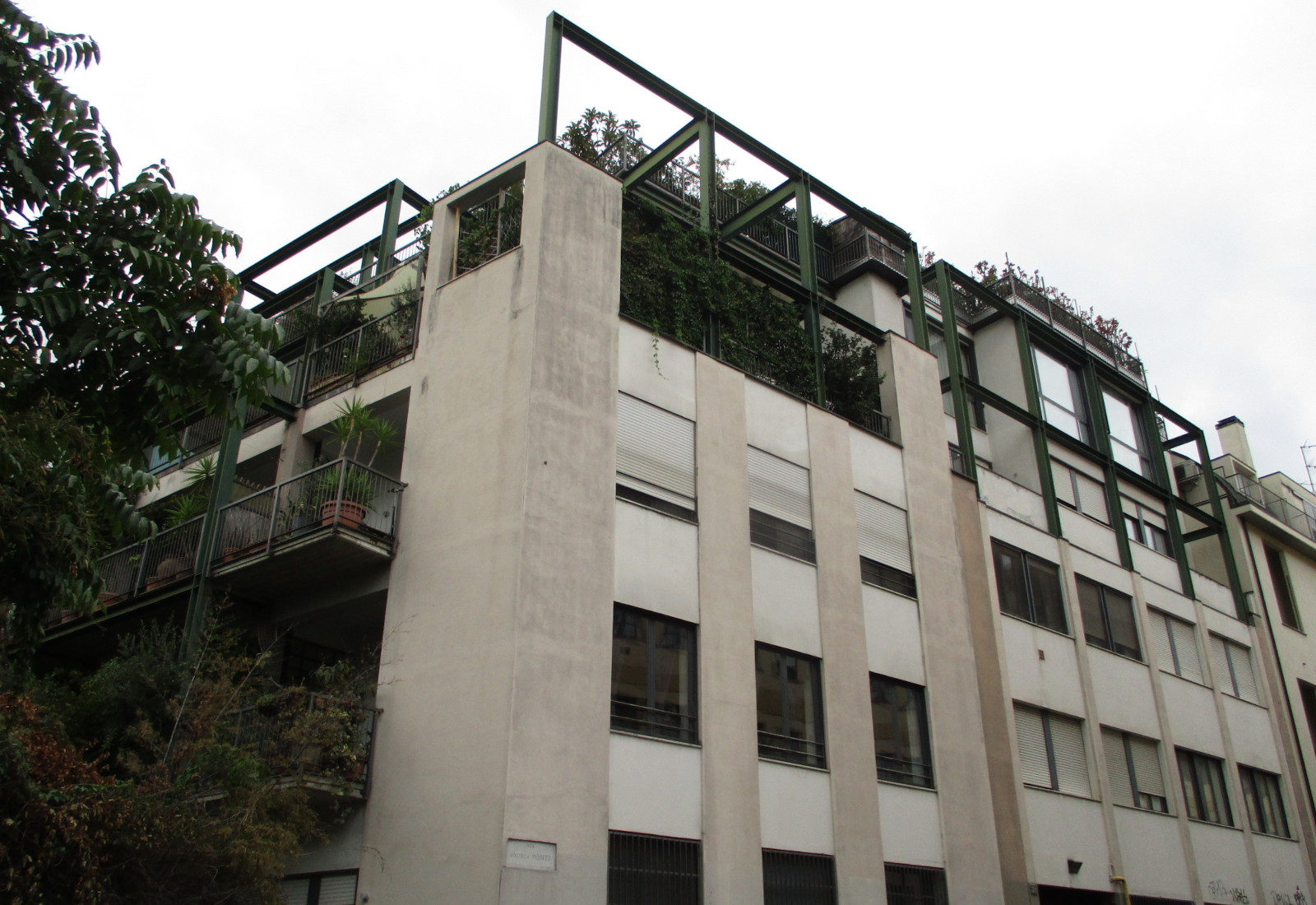 Residential ensemble, 20 A. Ponti street, Milan - View of the current situation