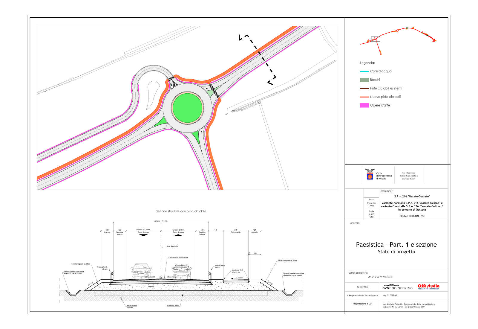 New provincial road in Gessate territory - Detail 1