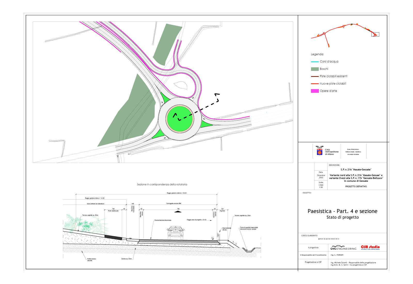 New provincial road in Gessate territory - Detail 4