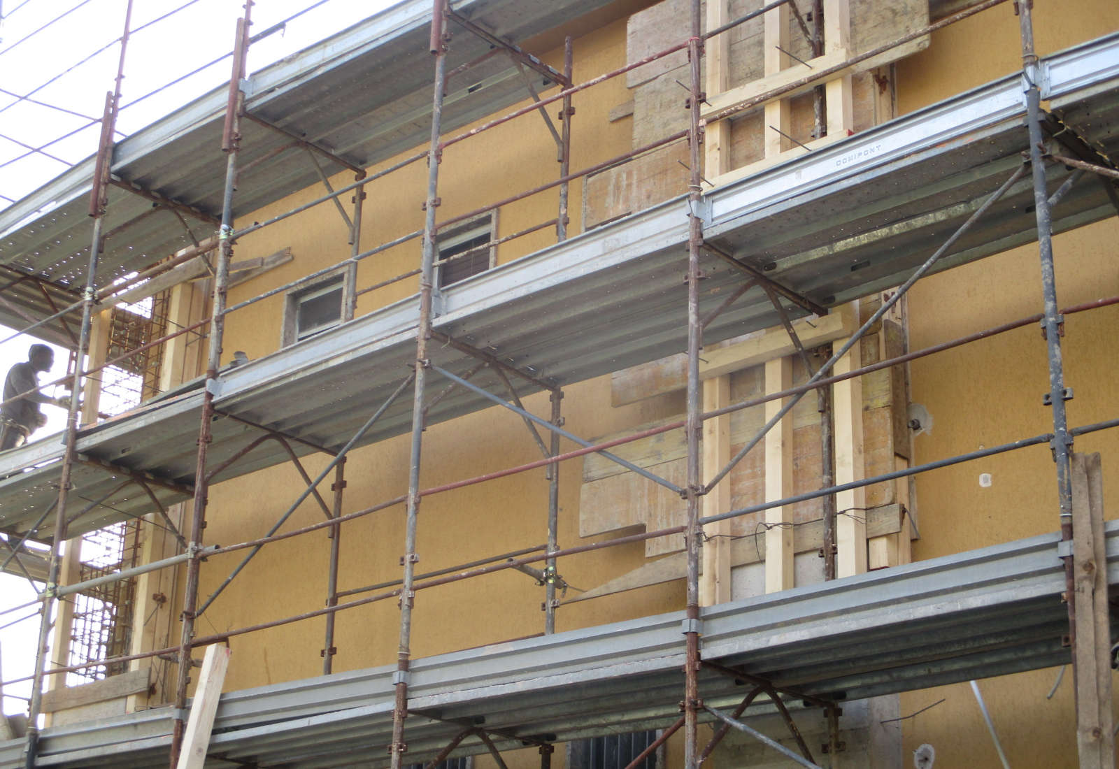 Police station in Parabiago - The construction site